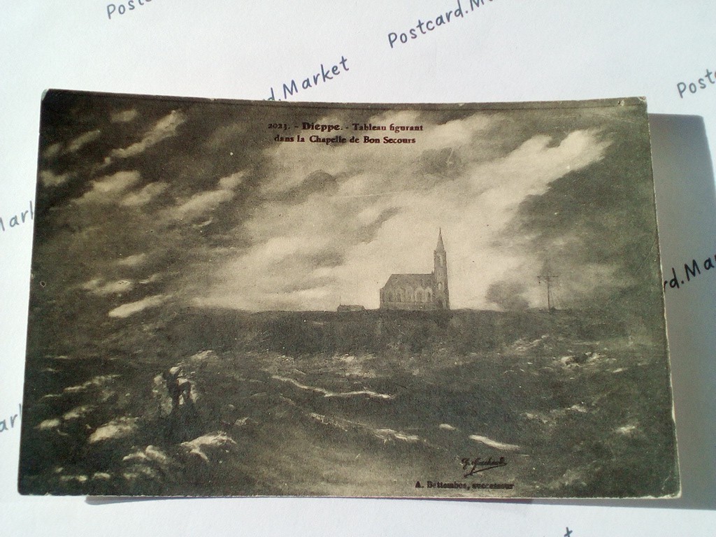 /France/Dieppe/FR_place_19xx_Dieppe. Tableau figurant dans la Chapelle de Bon Secours.jpg